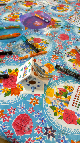 Mini Vogelhuisjes Versieren voor Evenementen en Winkelcentra