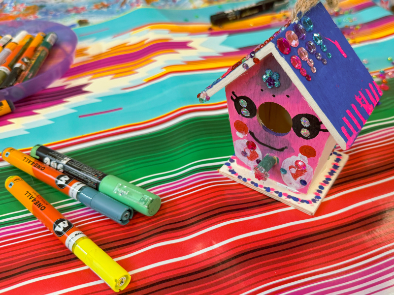 Mini Vogelhuisjes Versieren voor Evenementen en Winkelcentra