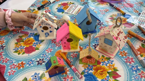 Mini Vogelhuisjes Versieren voor Evenementen en Winkelcentra