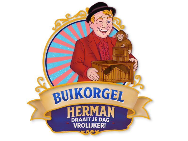 Nostalgisch buikorgel van Herman voor evenementen en festivals