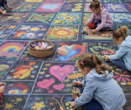 Stoepkrijt Workshop voor Evenementen en Winkelcentra