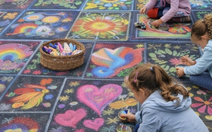 Stoepkrijt Workshop voor Evenementen en Winkelcentra