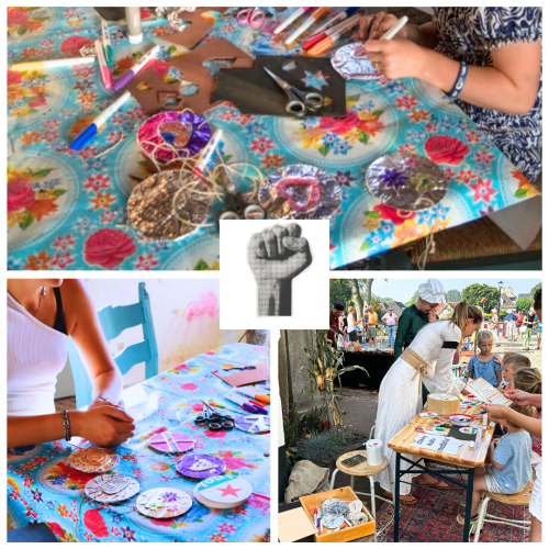 creatieve kinder workshop die je kunt inzetten voor festivals, winkelcentra Medailles maken