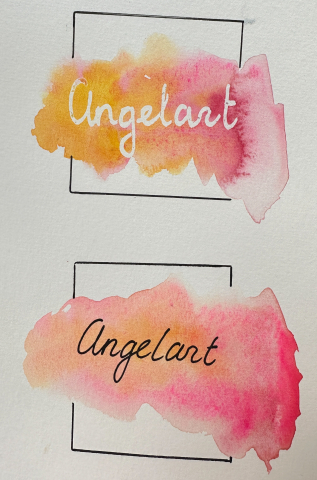 letters schilderen aquarel