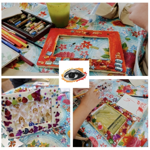 fotolijstjes versieren creatieve kinder workshop die je kunt inzetten voor festivals, winkelcentra