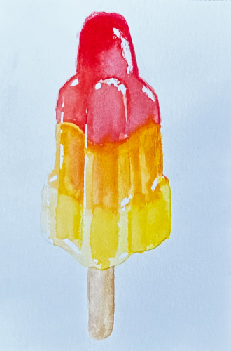 Gratis zomerse aquarelles voor creatievelingen Schilder je eigen vrolijke raket-ijsjes