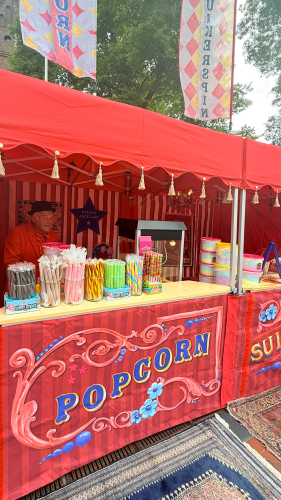 Popcorn op evenement Popcorn kraam voor festival