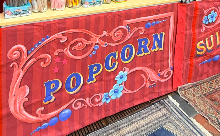 Popcorn op evenement Popcorn kraam op festival