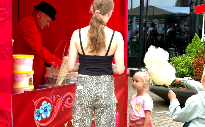 suikerspin kraam evenement