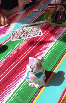 Spaarpotten beschilderen | Creatieve workshop voor kinderen | Studio A geschilderde konijn spaarpot