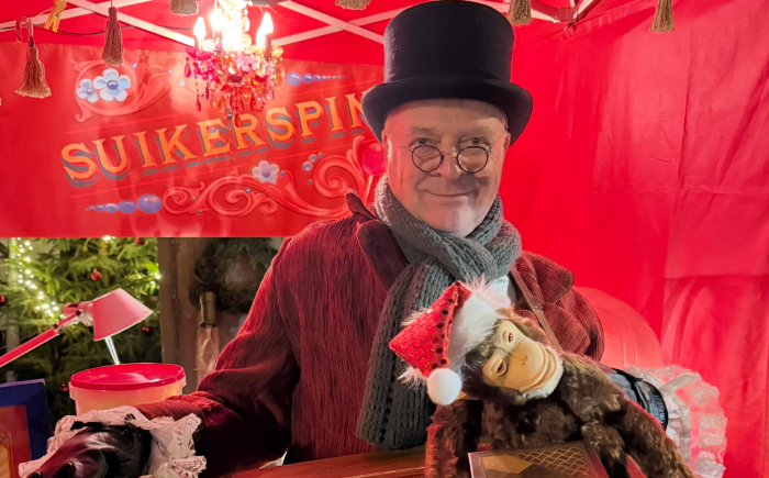 Nostalgische kerstliedjes op winterfestival Winter evenement met nostalgische kerstliedjes Charles Dickens sfeer