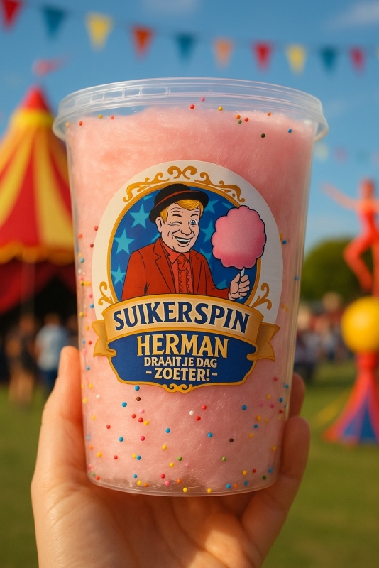 suikerspin uitdeel emmertje