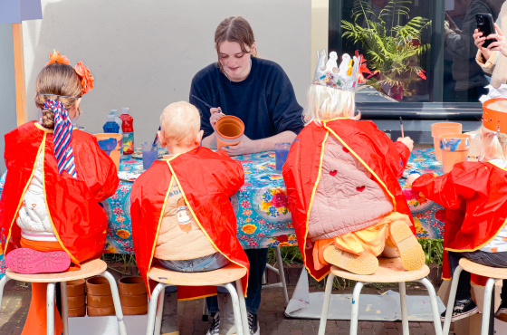 Creatieve activiteit op Koningsdag