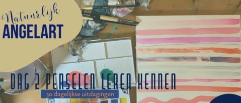 Aquarel Penselen leren kennen dag 2 tm 5 waterverf voor beginners