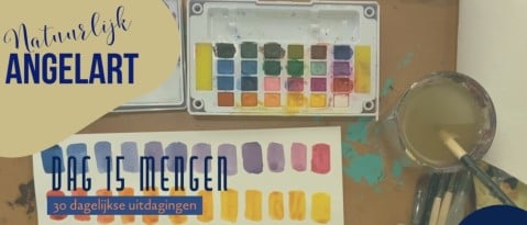 Aquarelverf mengen met water -Dag 14 tm 17- aquarel starter