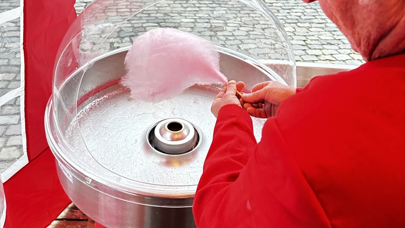 Suikerspin machine te huur Zwolle Kampen