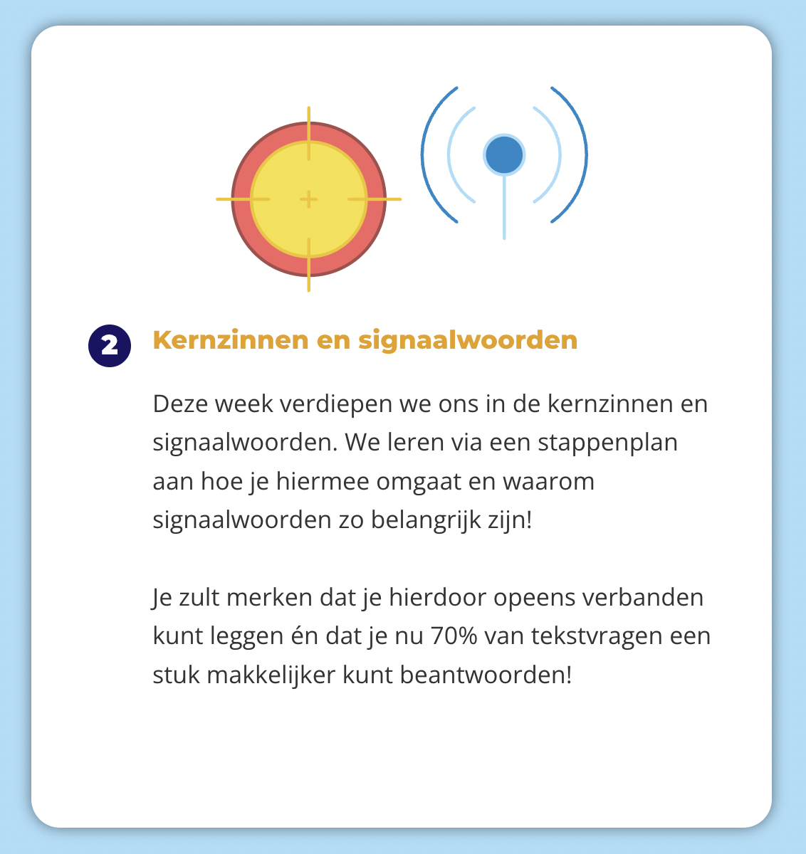 Wat gaan we wekelijks doen? 1