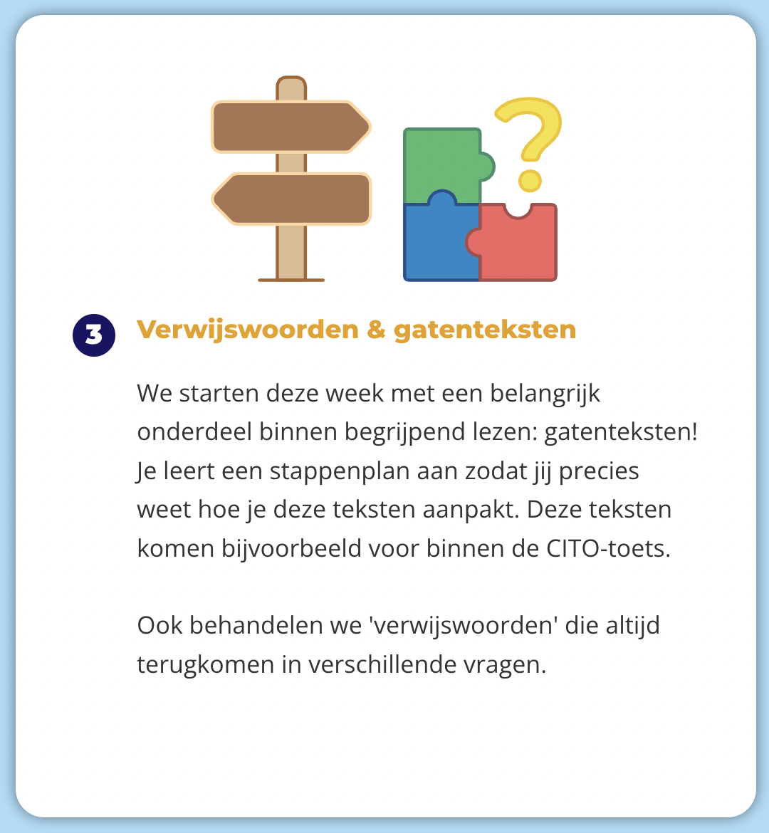 Wat gaan we wekelijks doen? 3