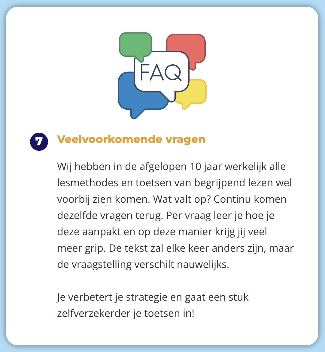 Wat gaan we wekelijks doen? 7