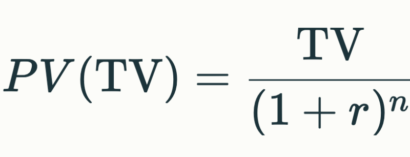 Formule terminal value