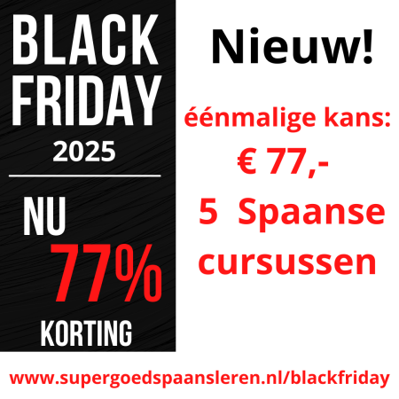 Black Friday Supergoed Spaans Leren 2025