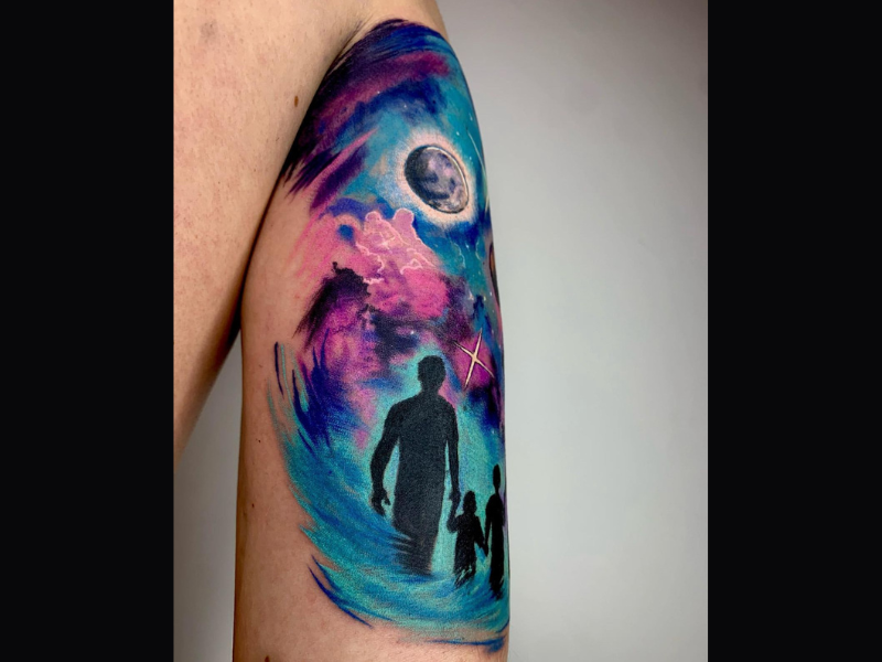 universe family color tattoo