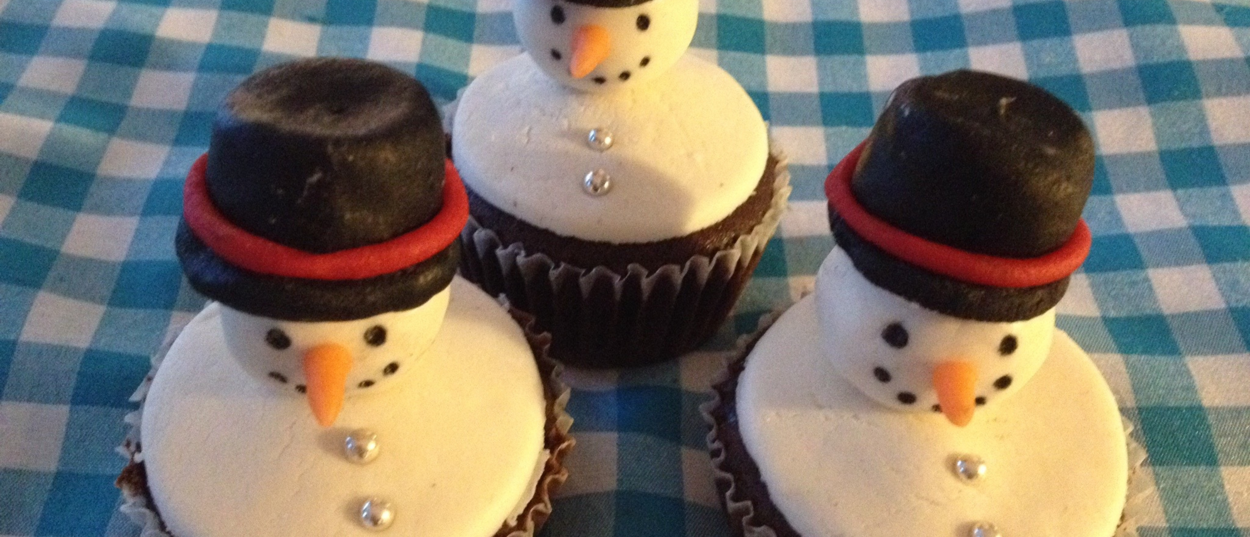 Smeltende sneeuwman cupcake