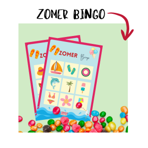 zomer bingo, leuk in de zomervakantie