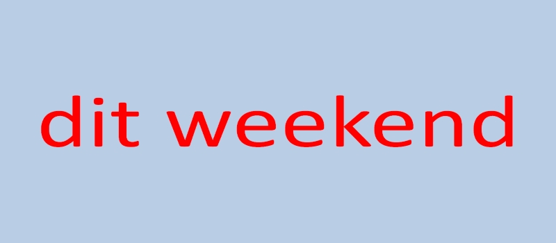 Onze zinnen met 'dit weekend'