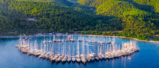 Bodrum Cup Regatta cirkel gulet schepen internationaal zeil evenement voor gulets