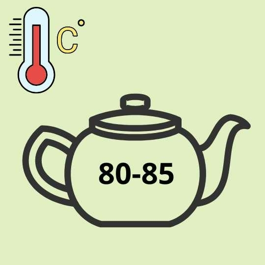 Bereiden gele thee 80-85 graden
