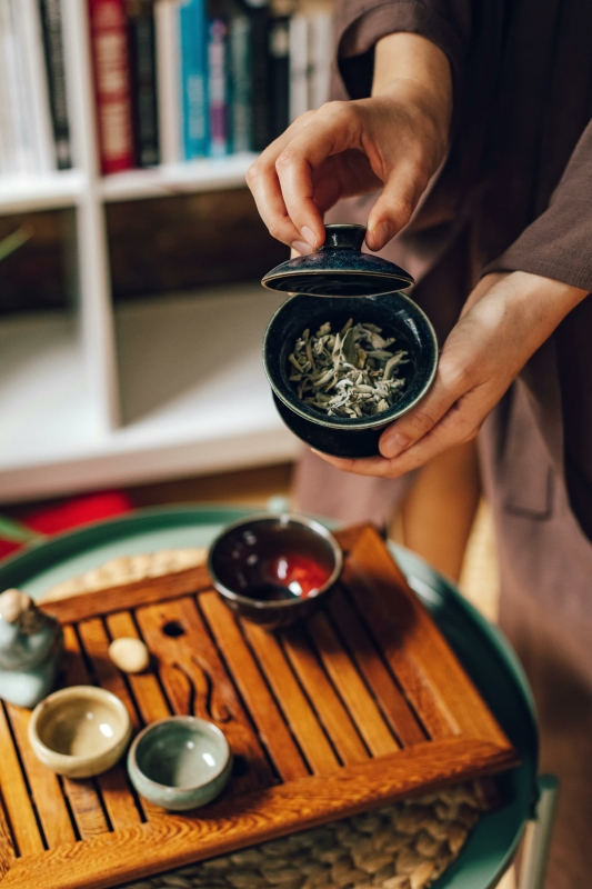 gongfu cha thee in gaiwan