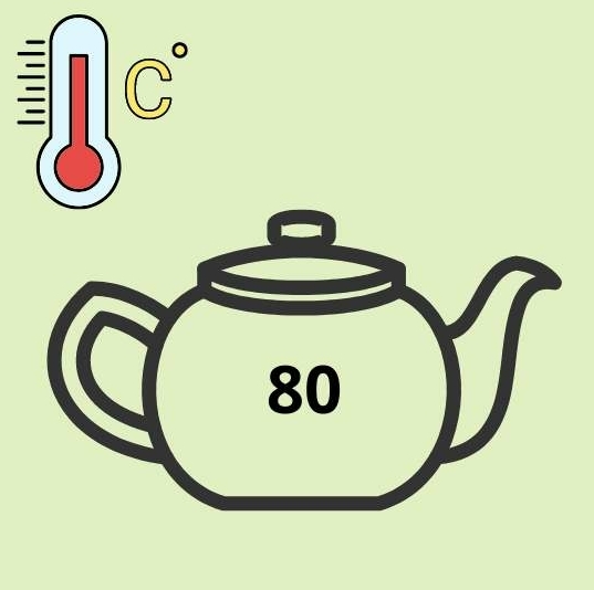 Temperatuur witte thee 80 graden
