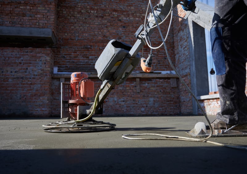 zandcement dekvloer vloerverwaming