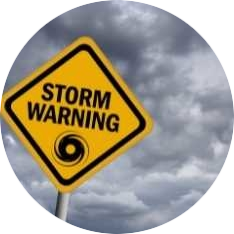 storm waarschuwing op texel