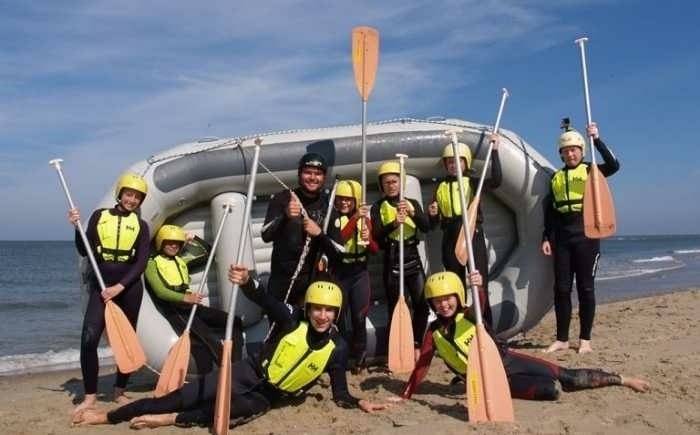 teambuilding op strand van texel