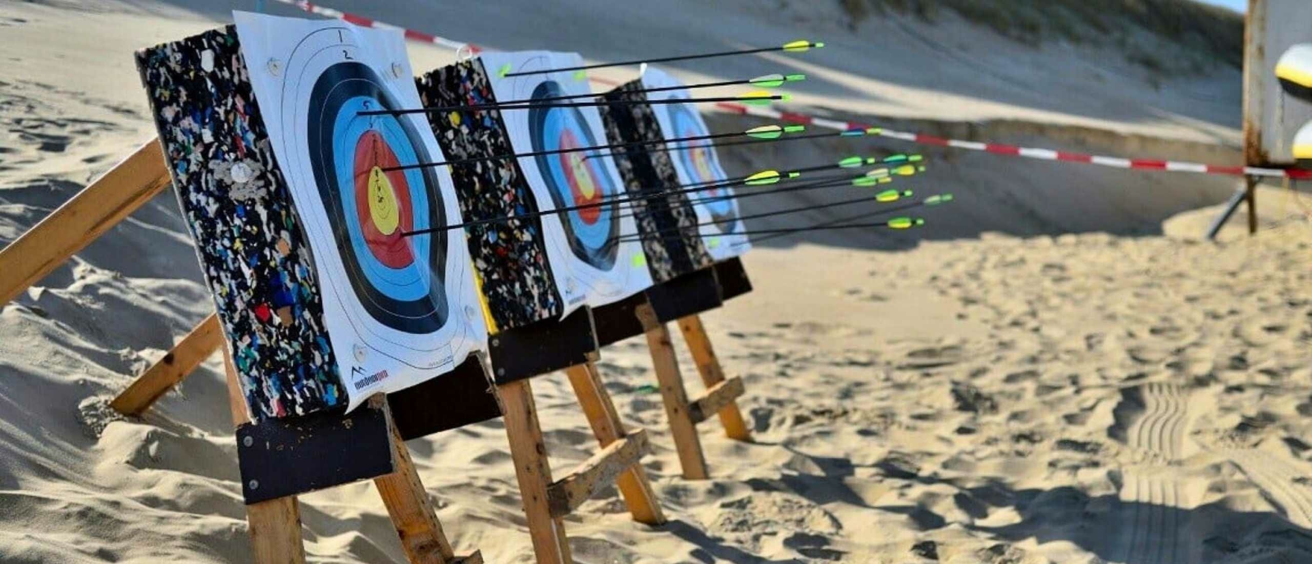 Boogschieten strandactiviteit Texel