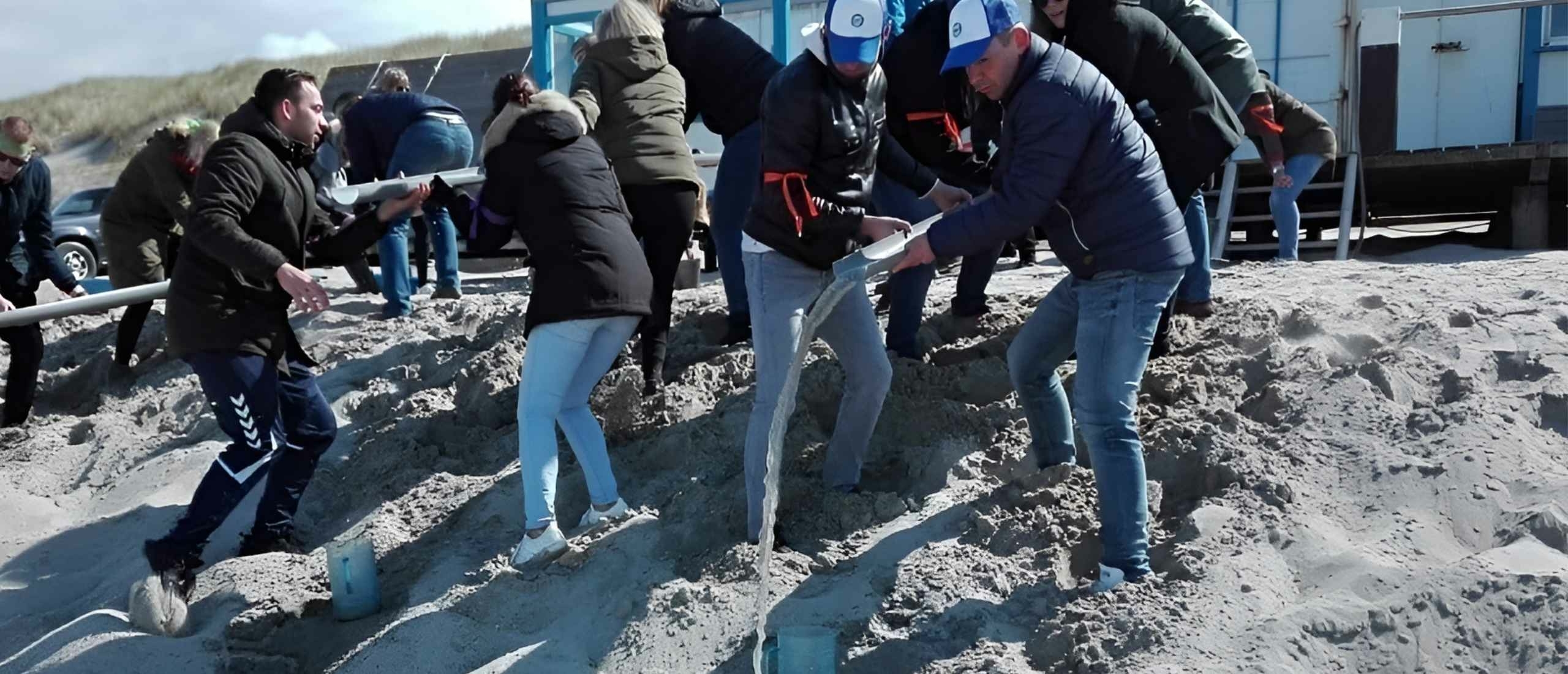 Teambuilding strandactiviteit op Texel