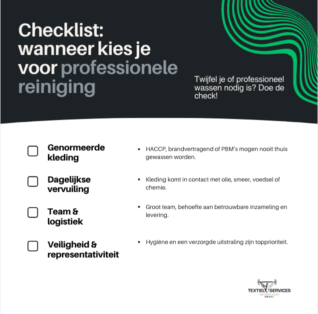 Checklist: wanneer kies je voor professionele reiniging