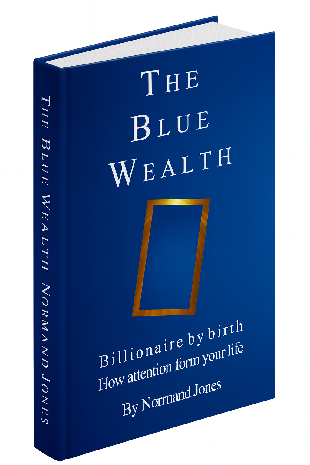 3D mockup of The Blue Wealth – pre-order edition