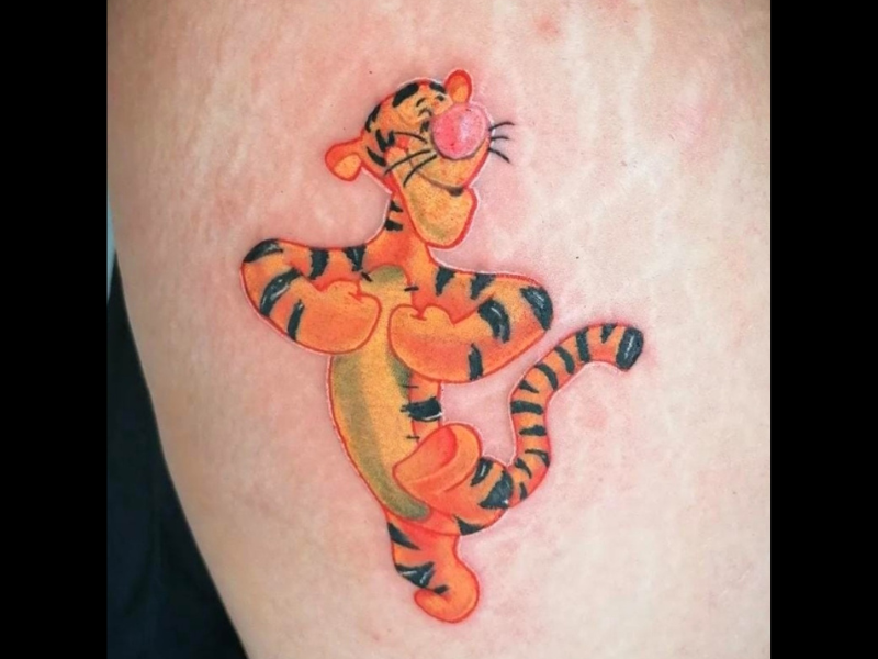 tijgertje tattoo kleur