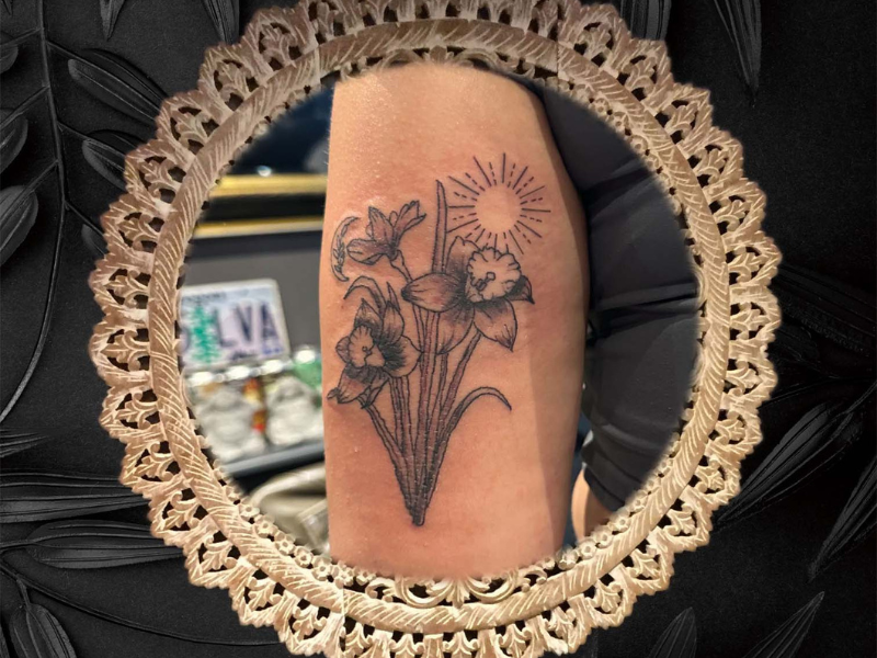 bloemen tattoo