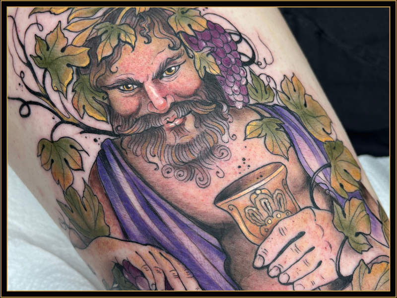 kleuren bacchus tattoo