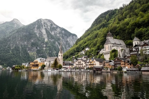 authentic-austrian-village-in-mountains-next-river-in-austria