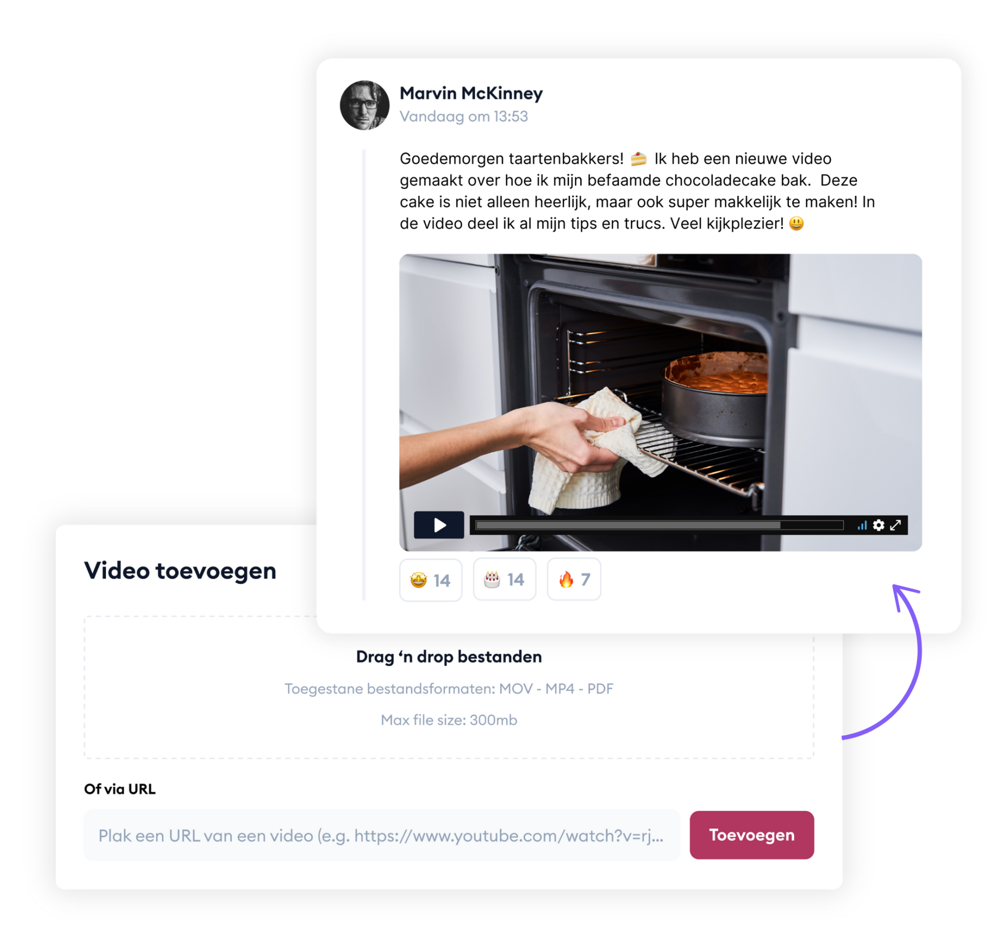 Video upload in community Video upload in community