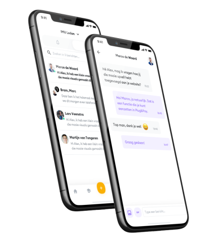 Huddle app - Inbox