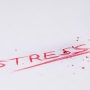 Potlood, rood, stress
