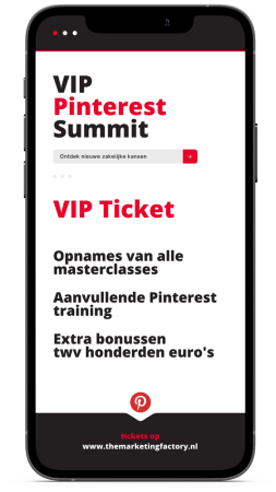 aanmelden VIP ticket 1 juli Pinterest Summit.