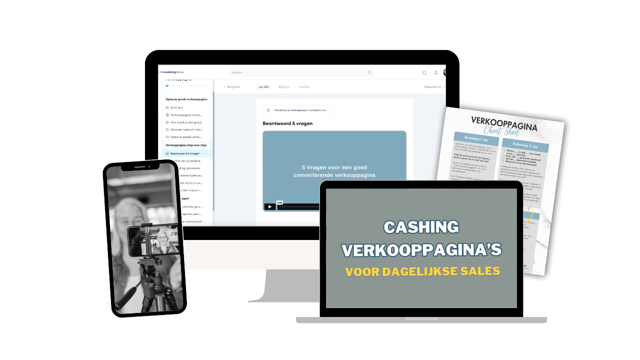 cashing-verkooppagina