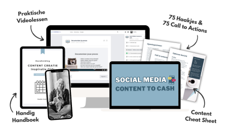 Cursus social media content die casht.